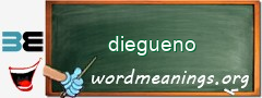 WordMeaning blackboard for diegueno